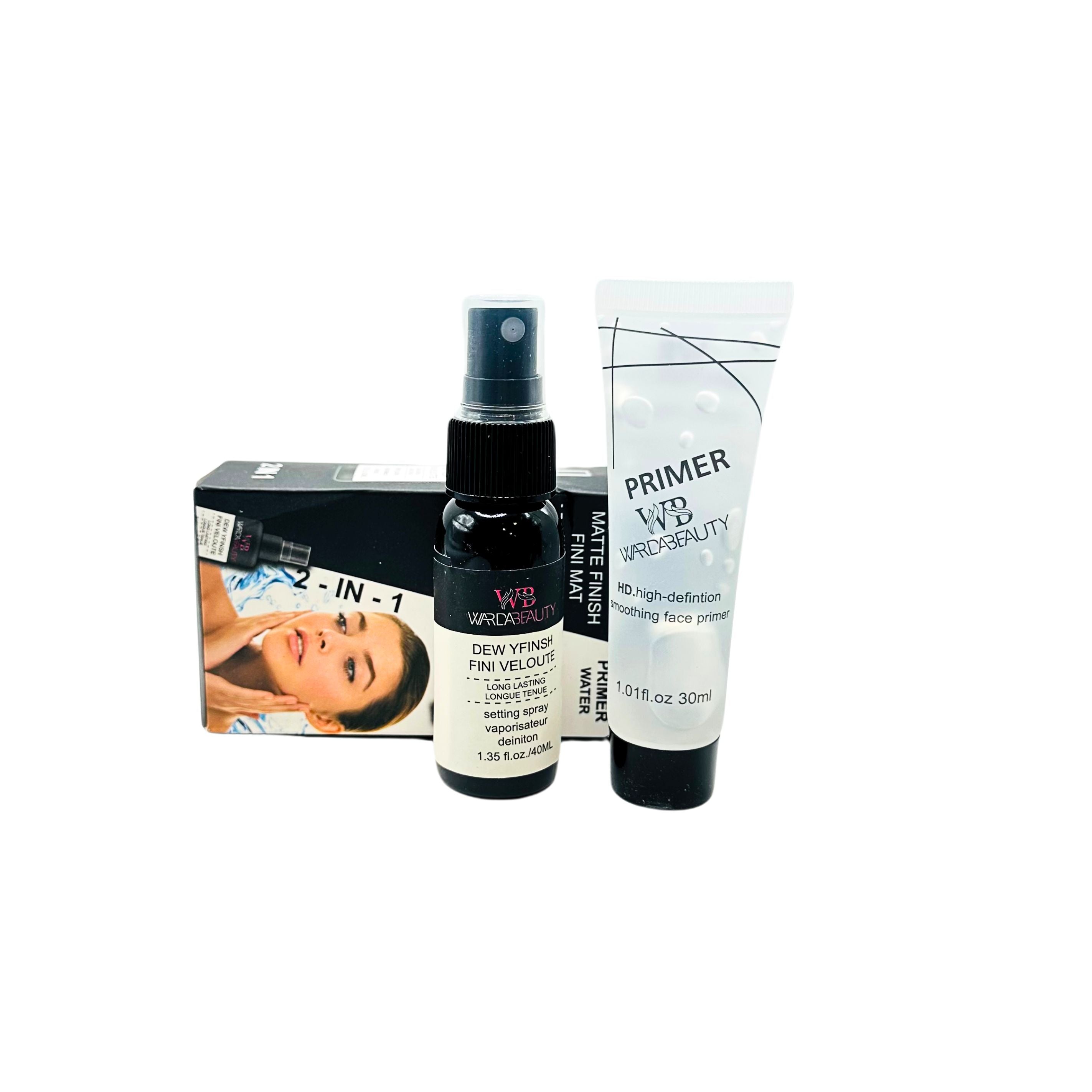Warda Beauty 2 in 1 deal - Face Primer & Makeup fixer Spray
