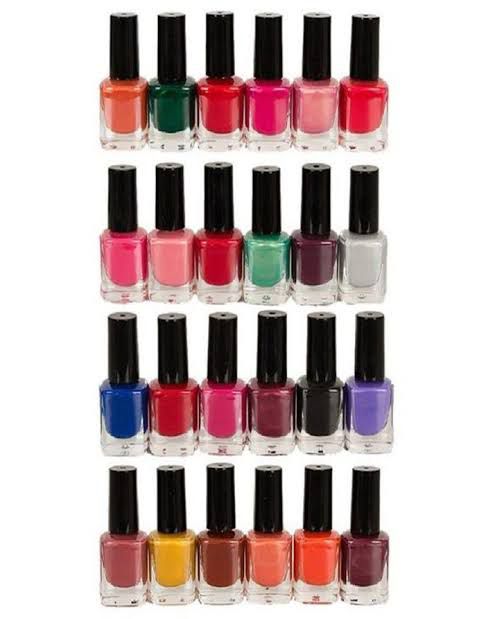 24 Pcs PEEL OFF NAIL PAINT 24 Different Colors