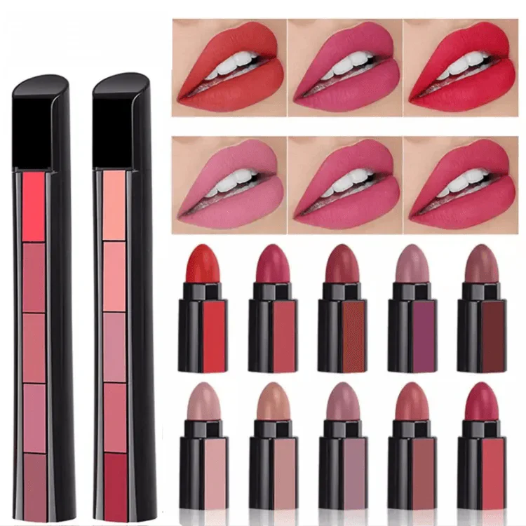 5 in 1 Matte Waterproof Lipstick Set